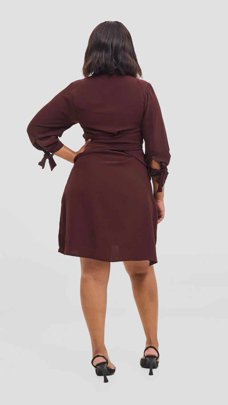 Mocca Moose Dress - Brown